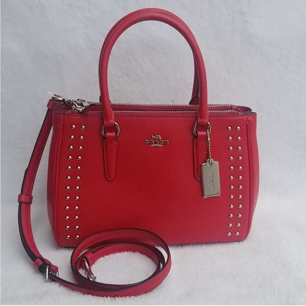 Coach Mini Surrey Carryall with Rivets - Picture 2 of 11